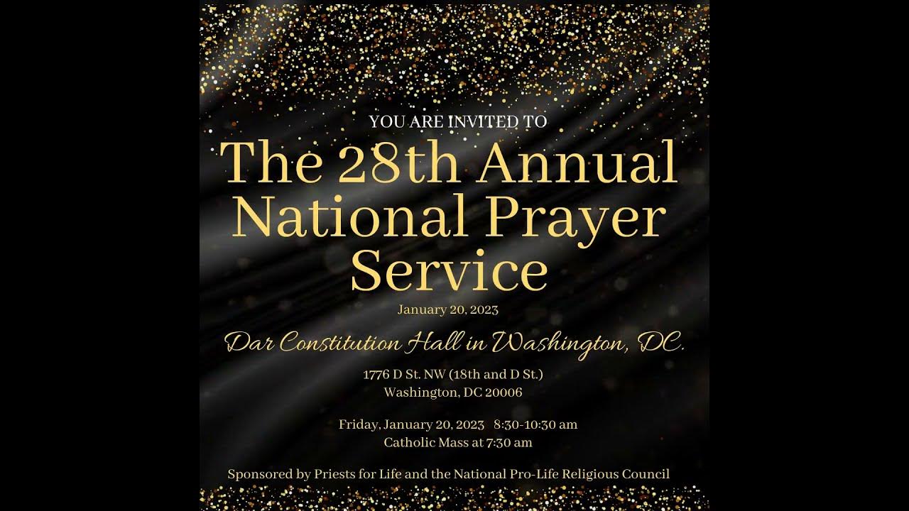 National Prayer Service January 20, 2023 YouTube