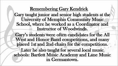 Remember Gary Kendrick 2020