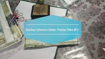 Envelope Ephemera Holder with pockets:Process Video (#1)