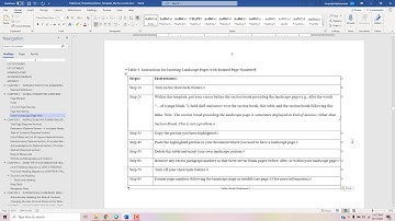 Thesis and Dissertation Tutorial Part 6 - Creating Landscape Pages