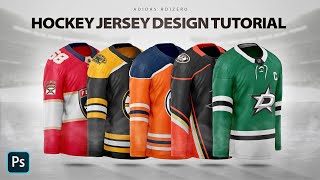 I made a free Adidas adizero hockey jersey psd template (info and