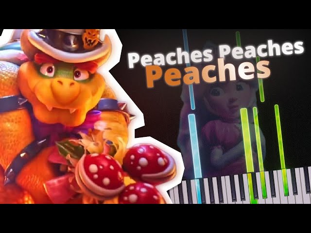 Jack Black - Peaches Piano Tutorial EASY #jackblack #peaches #musichel