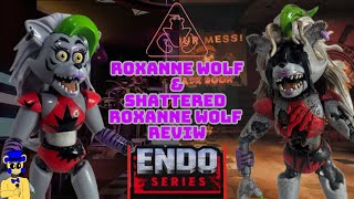 JAZWARES FNAF ENDO SERIES Wave 3 ROXANNE WOLF & SHATTERED ROXANNE WOLF REVIEW 