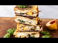 Chicken brie and peach panini recipe