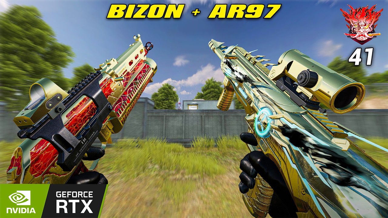BIZON + AR97 41 KILL BLOOD STRIKE RANDOM SQUAD MAX GRAPHIC DESERTED VALLEY
