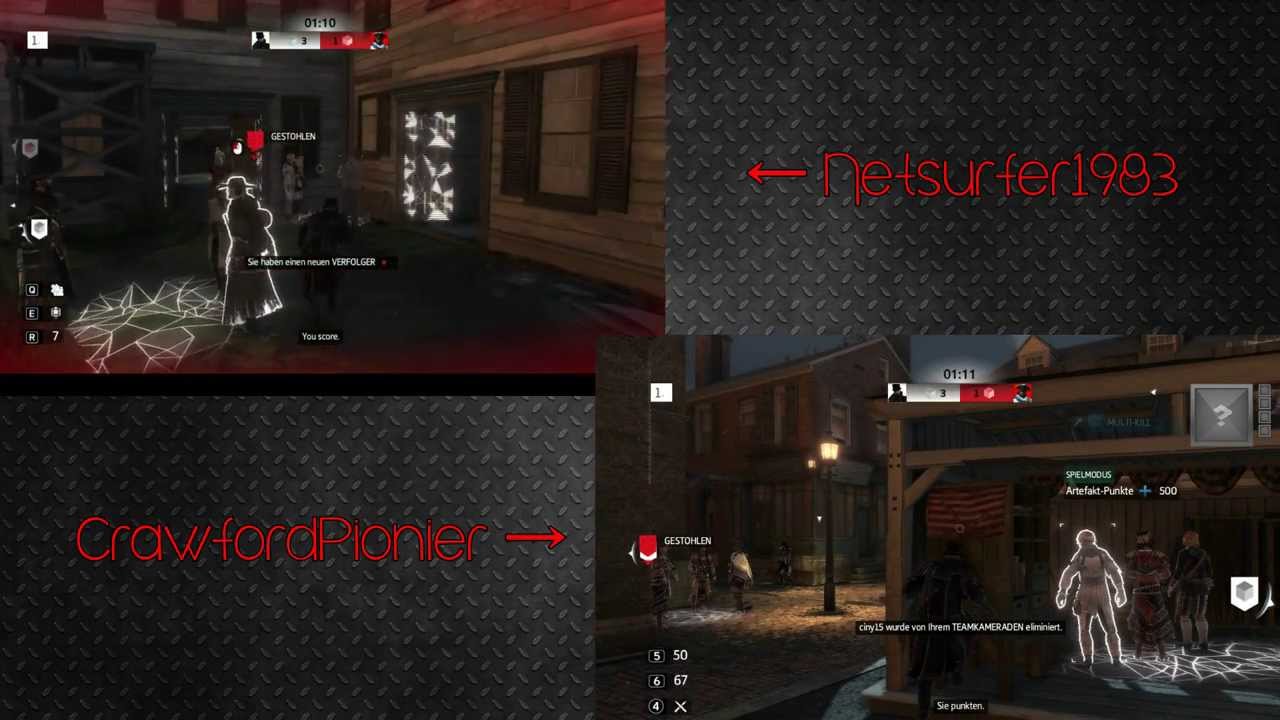AC3 Artifact Assault - DNA vs. ITA [Splitscreen] feat. Netsurfer1983