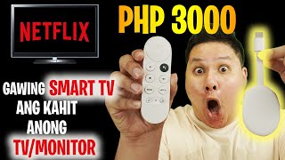 CHROMECAST WITH GOOGLE TV - GAWING SMART TV ANG KAHIT ANONG TV/MONITOR