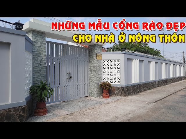 Những Mẫu Cổng Hàng Rào Đẹp Cho Nhà Cấp 4 Ở Nông Thôn - Youtube