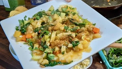 Mouth-Watering Lemon Potato Stir Fry Recipe (Vegan...