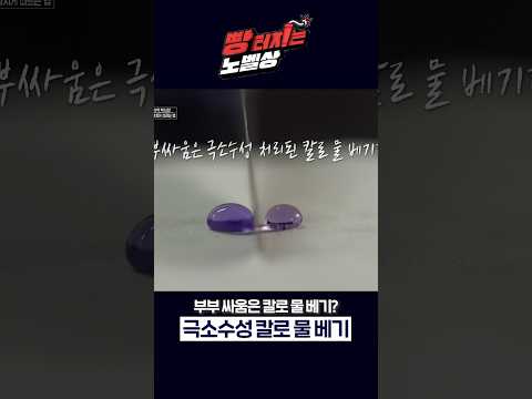 요즘은 칼로 물도 자른다며? #shorts #빵터지는노벨상