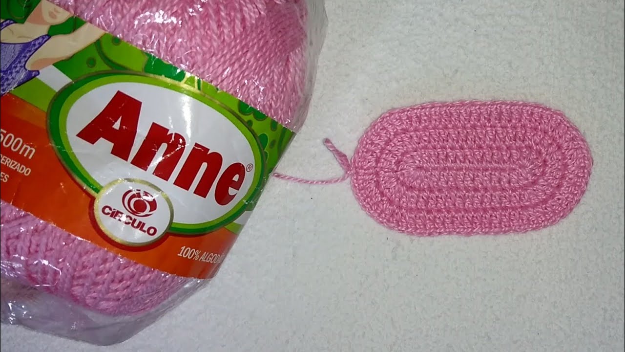 Solinha para sapatinho de crochê simples 9 cm - passo a passo iniciantes