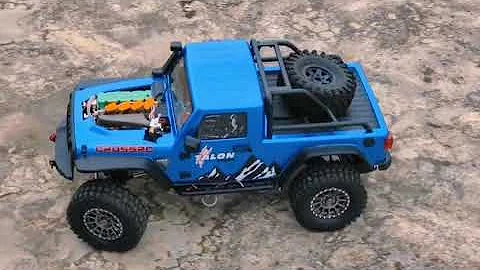Run RC Truck with Cison L4 Gasoline Engine and Gearbox - EngineDIY