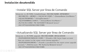 5 Instalación desatendida en SQL Server