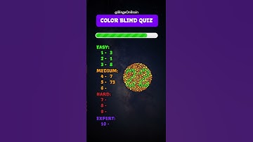 Can YOU See the Hidden Number? 👁️ | Ultimate Colorblind Quiz!