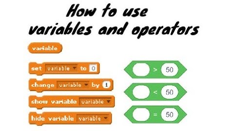 How to Use Variables and Operators in Scratch