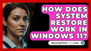 How Does System Restore Work In Windows 11? - SecurityFirstCorp.com