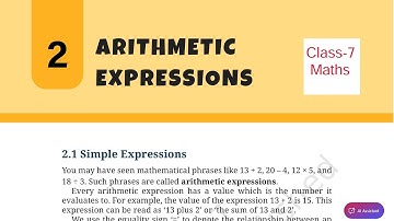 Page 26-34 / Arithmetic Expressions / Class-7 Maths Chapter-2 NCERT Ganita Prakash Solution