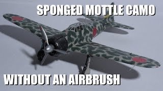 How to make a mottle camo pattern without an airbrush (first method)