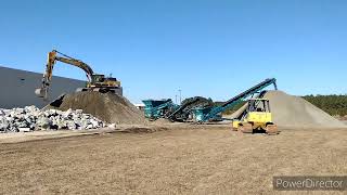 prep work for the last section of soil cement at the distribution center