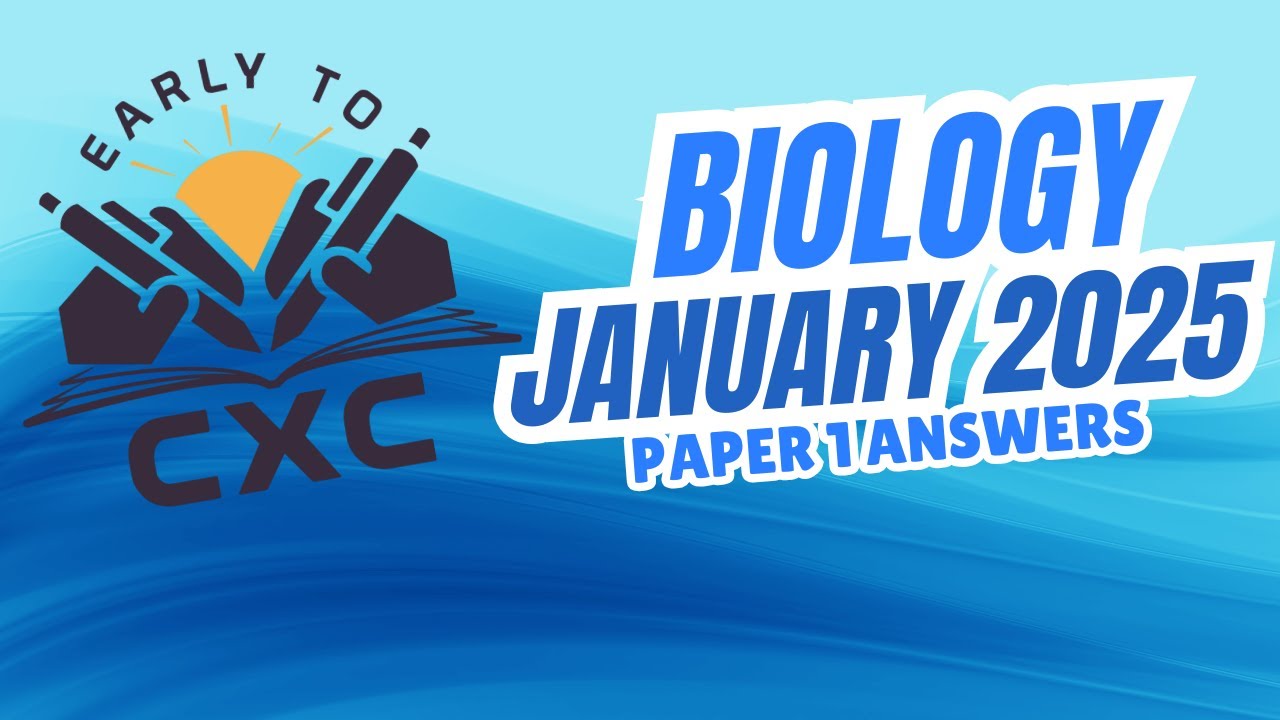 CSEC Biology January 2025 Paper 1 - YouTube