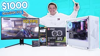 Insane $1000 Gaming PC Build 2020! [RTX 2060 Super w/ 1440p Gaming Benchmarks!]