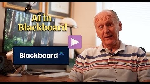 AI in Blackboard | eLearning Faculty Spotlight