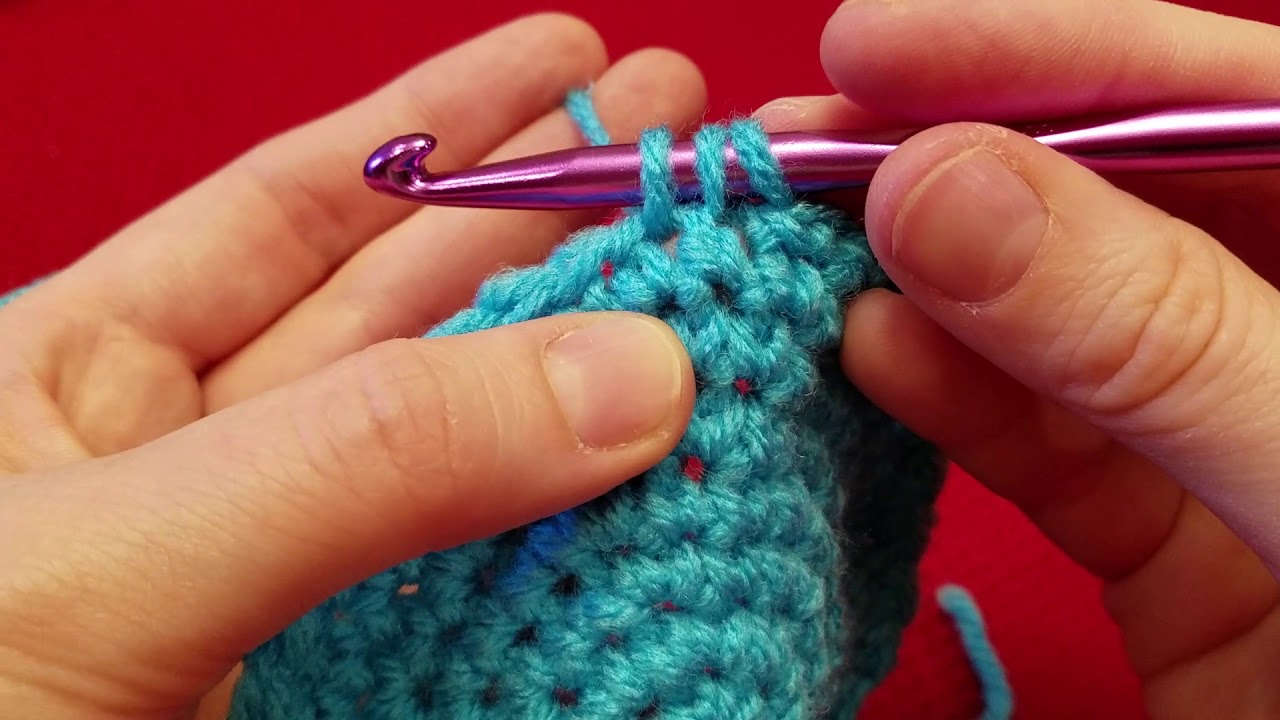 How to single crochet two stitches together YouTube