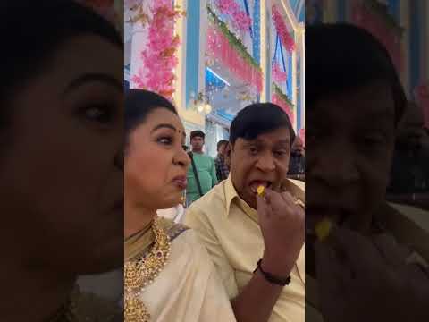 Vadivelu  radhika sarathkumar     chandramukhi shooting spot 