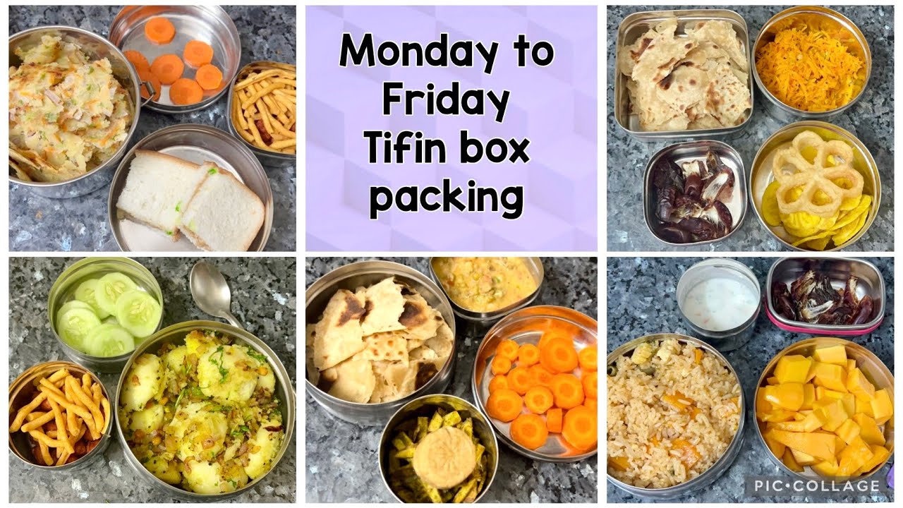 Monday to Friday lunch box packing for kids | lunch box recipes | How ...