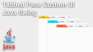 Tabbed Pane Custom UI using Java Swing