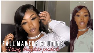 EVERYDAY FALL MAKEUP ROUTINE USING DRUGSTORE PRODUCTS!! 💓