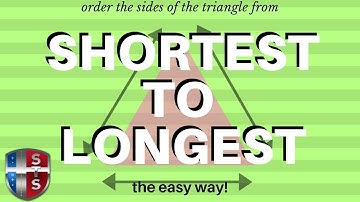 How to order the sides of a triangle from longest to shortest given the measure of the angles
