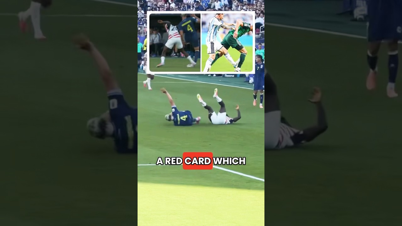 Messi should have gotten a red card too! #shorts #unitedstates #messi
