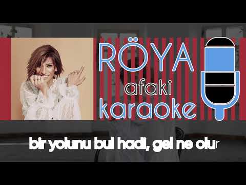 Röya Afaki (karaoke + lyrics) Yeni