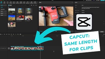 Capcut - Apply the Same Length Adjustment to Multiple Clips