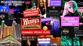 BUSTED in CASINO • SUMMER VEGAS VLOG MEETING NEW FRIENDS @MicheleMonroe@SleeplessInLasVegas