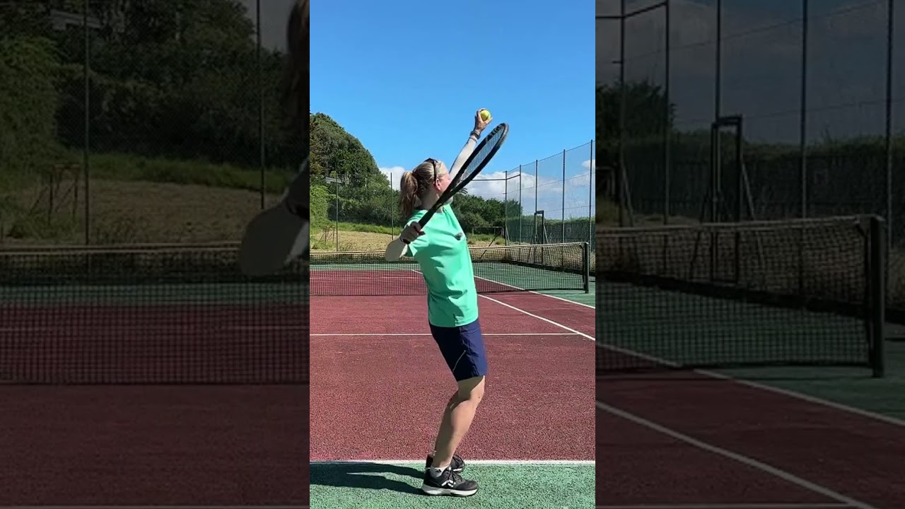 The kick serve toss #tennis