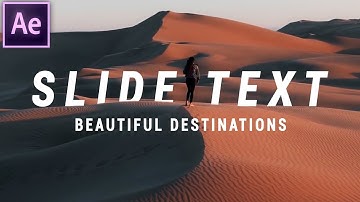 Slide Text Effect Like Beautiful Destinations
