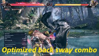 Optimized back sway combo with ra | Tekken8 S2 Steve Fox