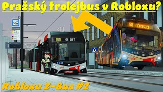 Pohodová jízda s pražským trolejbusem SOR TNS 18 v Robloxu | Roblox Z-Bus #2