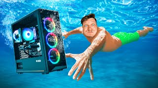 Je jette le PC à Unchained dans la PISCINE ! (rage extrême)