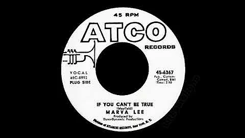Marva Lee - If You Can't Be True