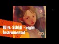Gambar cover IU아이유 ft. SUGA BTS - eight에잇 Karaoke Instrumental Backing Vocals HQ