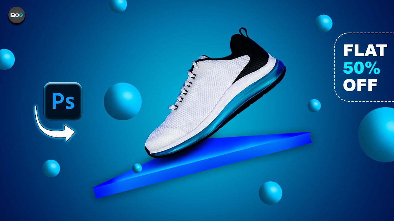 Product Manipulation In Photoshop / Shoes Poster Design / Photoshop ...
