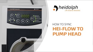 How to Sync the Peristaltic Pump to the Pump Head