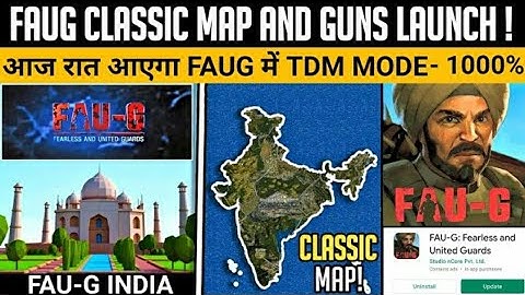 FAUG TDM GAMEPLAY AND LAUNCH TIME ! | FAUG CLASSIC MAP UPDATE ? | FAUG GAME UPDATES | FAUG GAME