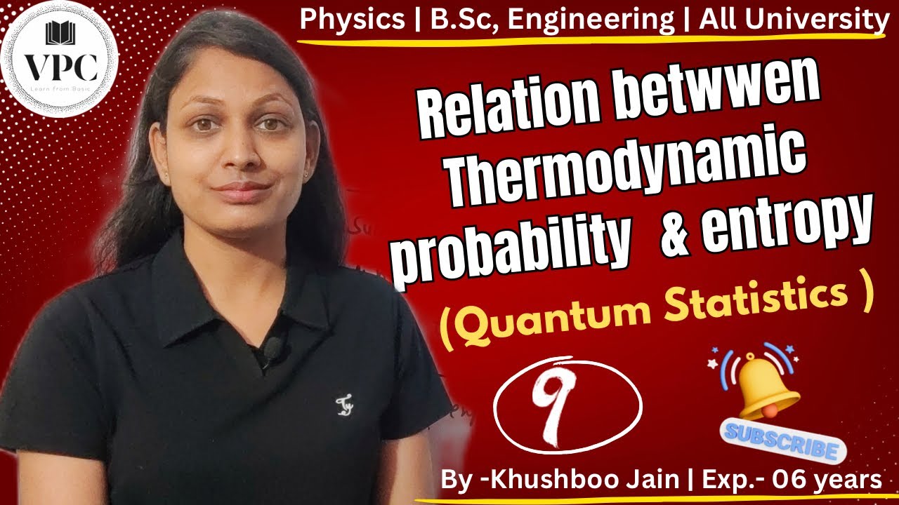 Relation Between Entropy and Thermodynamics Probabilities | lect.-09 # ...