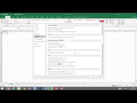Video: So ändern Sie Die Optionen In Excel