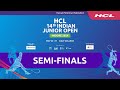 Semi finals  court 2  hcl 14th indian junior open 2024  indore