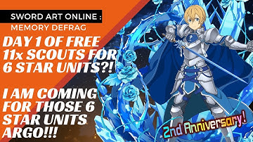 FIRST EVER 55 SCOUTS FOR 6 STAR CHARACTERS!!! [SAO - Memory Defrag]